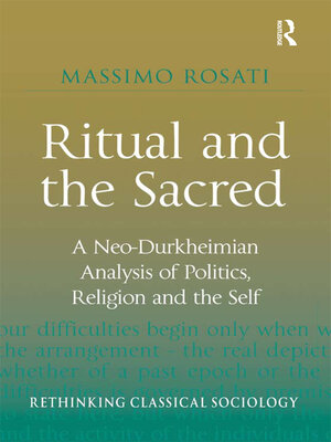cover image of Ritual and the Sacred